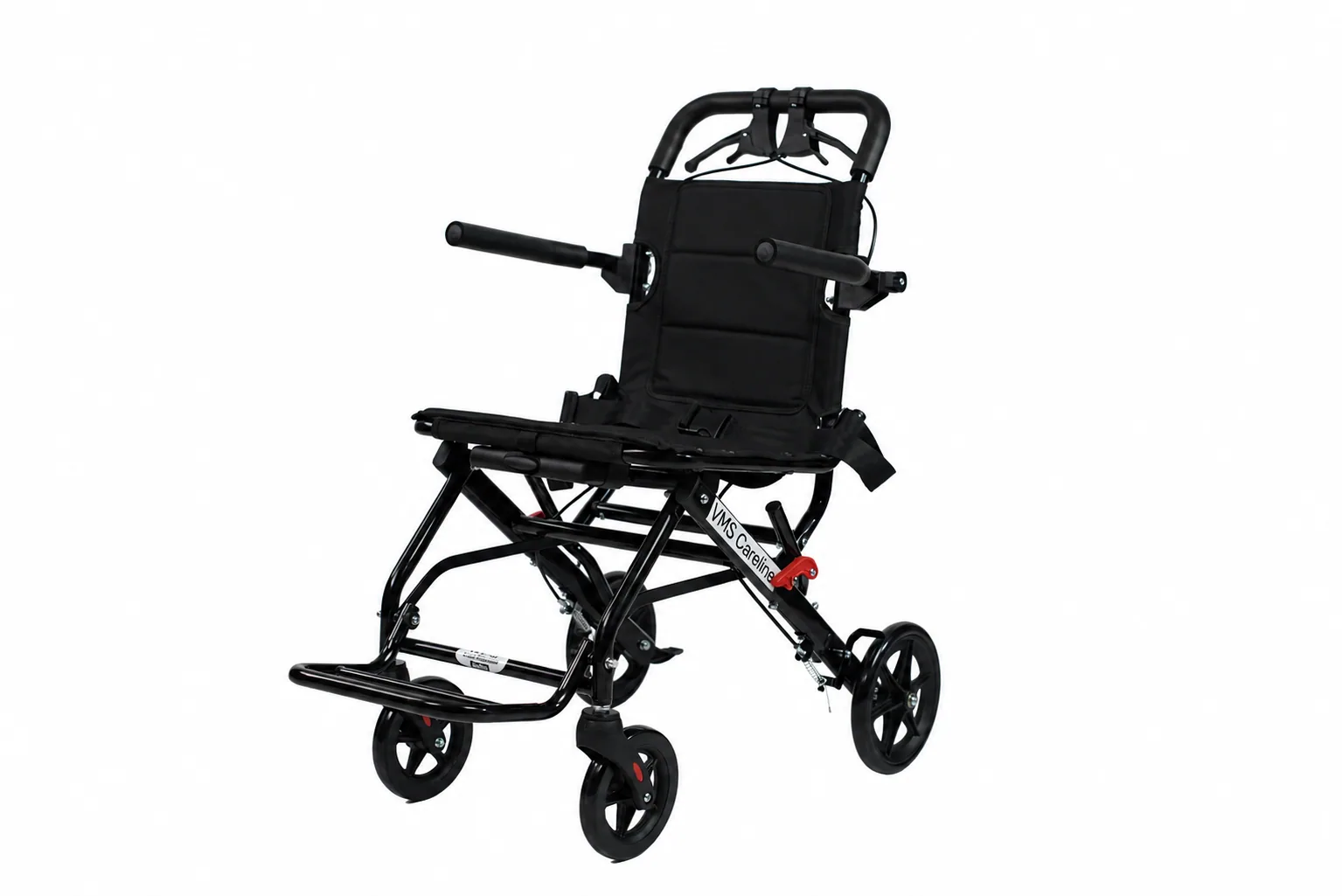 Foldable Portable Transit Wheelchair Airlite Black