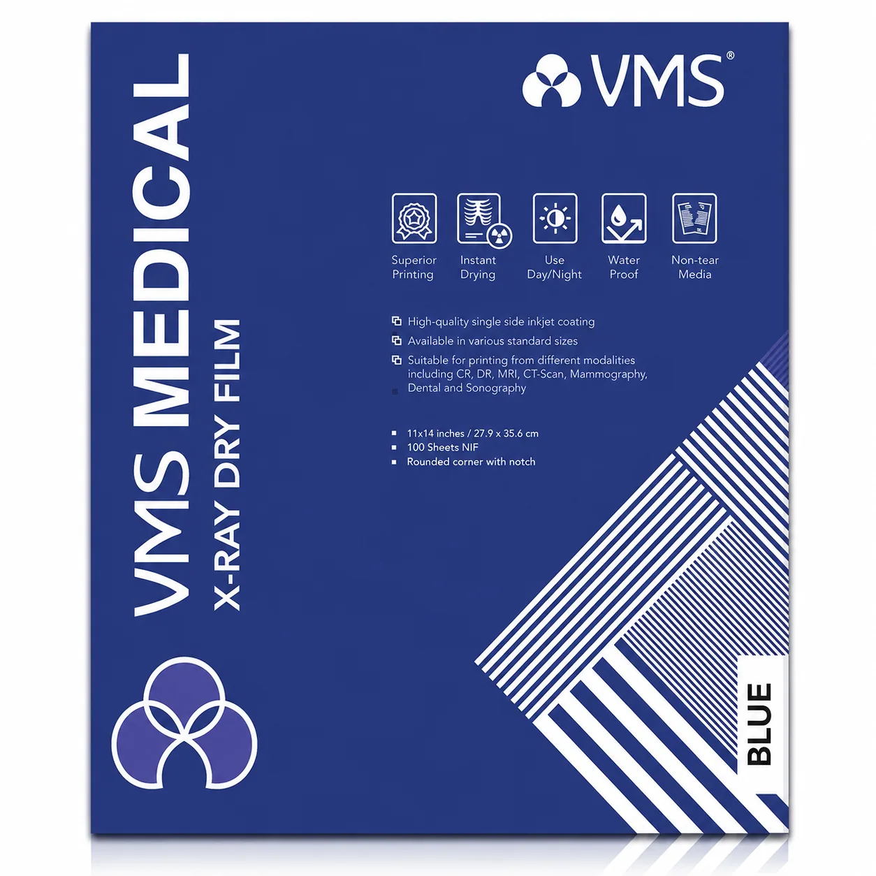 VMS Medical X-Ray Hi-Speed Film - Blue Sensitive